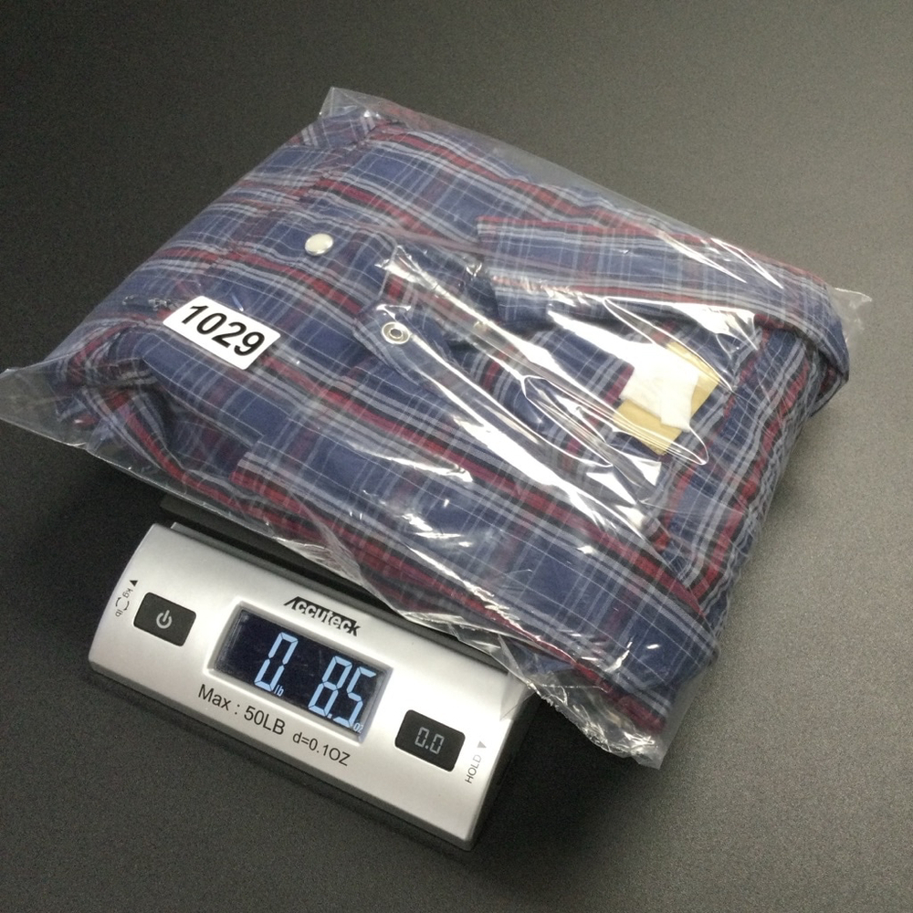 Vintage pearl snap Men's Haband Travelers Shirt, L, Blue - Picture 7 of 8